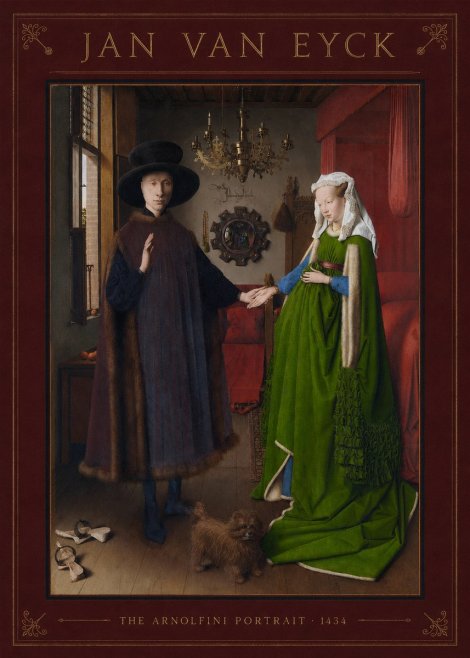 Jan van Eyck The Arnolfini Portrait VI No5 - Póster