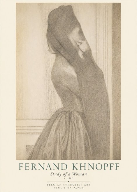 Fernand Khnopff Study of a Woman No1 - Póster