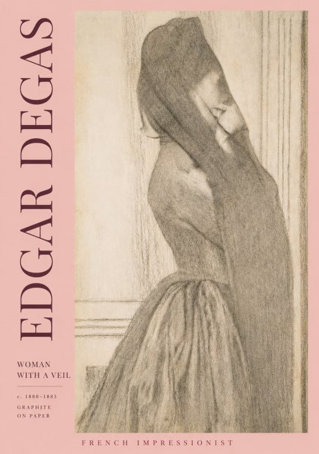 Edgar Degas Woman with a Veil No3 - Póster