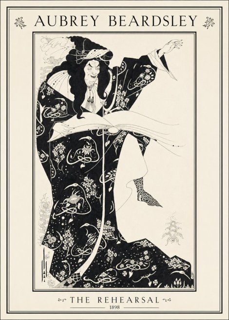 Aubrey Beardsley The Rehearsal No1 - Póster