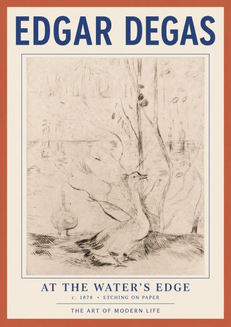 Edgar Degas At the Water's Edge No2 - Póster