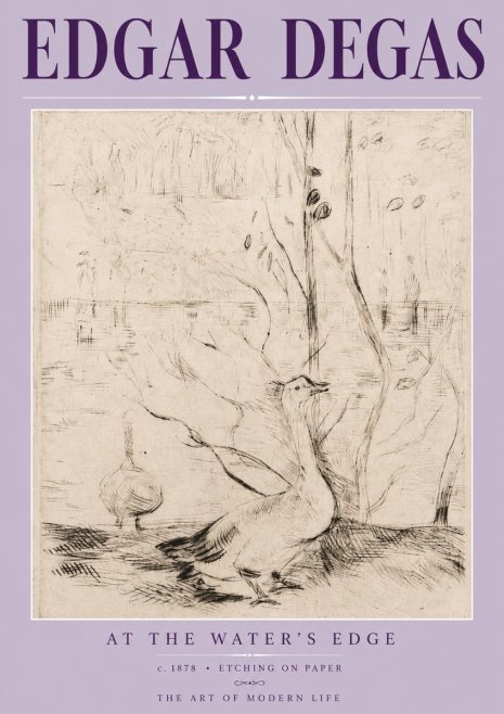 Edgar Degas At the Water's Edge No3 - Póster
