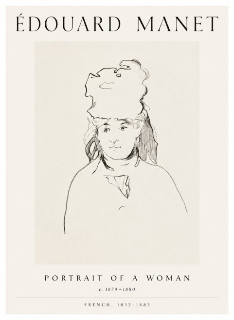 Édouard Manet Portrait of a Woman No1 - Póster