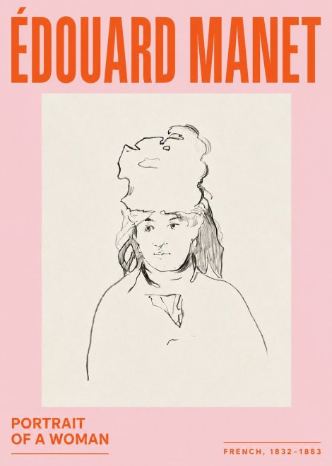 Édouard Manet Portrait of a Woman No5 - Póster