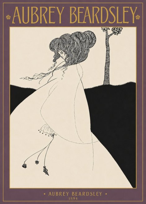 Aubrey Beardsley The Pallid Princess No2 - Póster