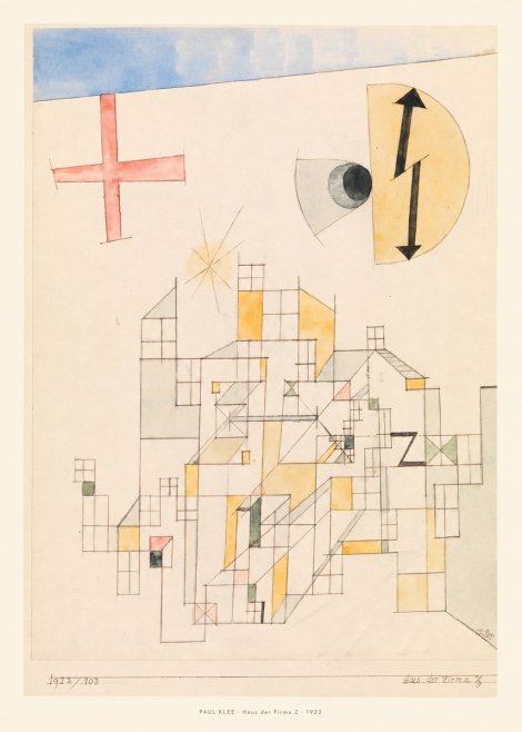 Paul Klee Haus Der Firma Z No6 - Póster
