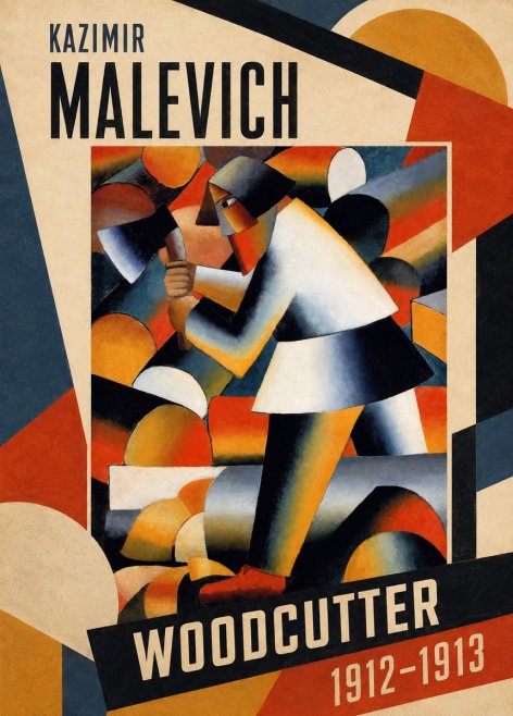 Kazimir Malevich Woodcutter No1 - Póster