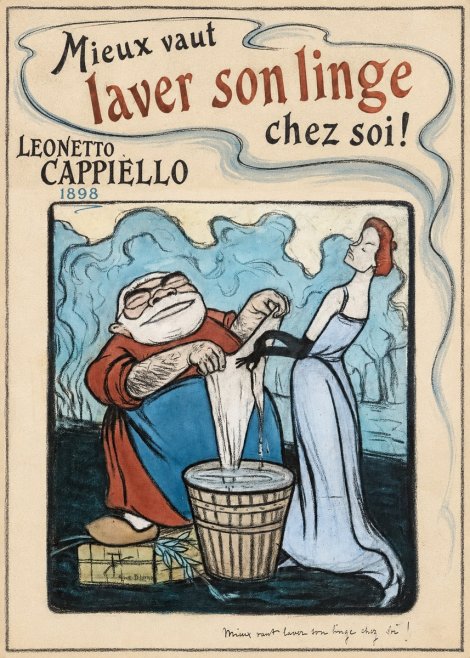 Leonetto Cappiello Mieux Vaut Laver Son Linge Chez Soi! No1 - Póster