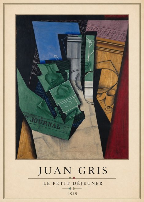 Juan Gris Le Petit Déjeuner No4 - Póster
