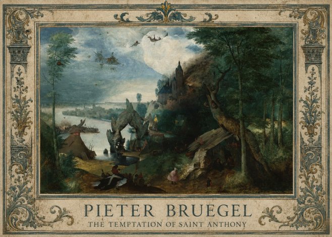 Pieter Bruegel The Temptation of Saint Anthony No1 - Póster