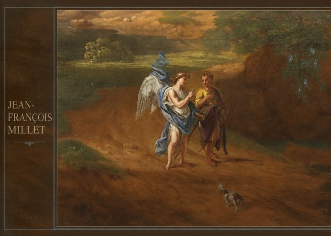 Jean-François Millet Tobias and the Angel No2 - Póster