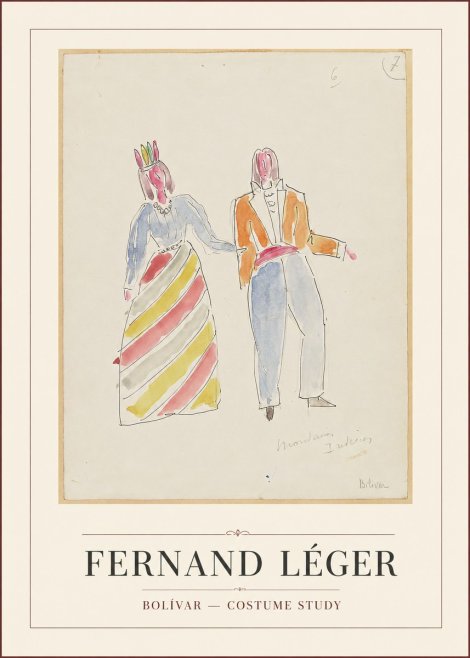 Fernand Léger Montagnes Indiennes No5 - Póster