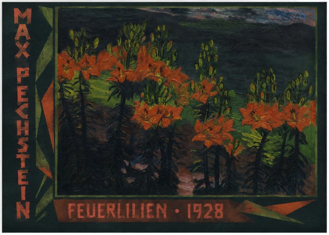 Max Pechstein Feuerlilien No2 - Póster