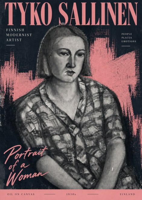 Tyko Sallinen Portrait of a Woman I No3 - Póster