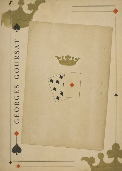 Georges Goursat Crown and Playing Cards No2 - Póster