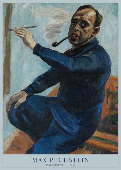 Max Pechstein Selbstbildnis No6 - Póster