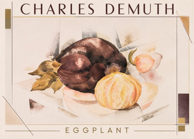 Charles Demuth Eggplant No1 - Póster