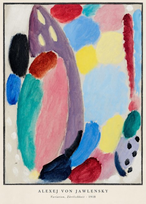 Alexej von Jawlensky Variation, Zärtlichkeit No5 - Póster