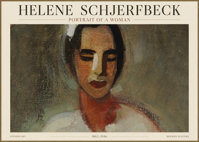 Helene Schjerfbeck Portrait of a Woman III No1 - Póster