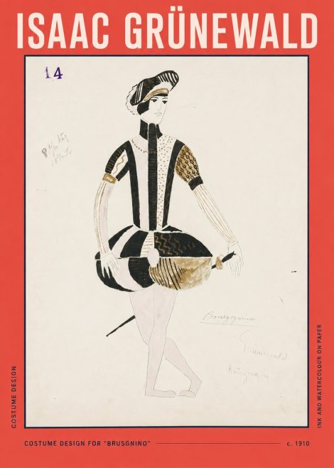 Isaac Grünewald Costume Design IX No2 - Póster