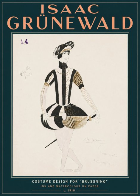 Isaac Grünewald Costume Design IX No5 - Póster