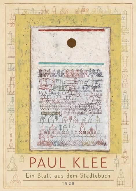 Paul Klee Ein Blatt Aus Dem Städtebuch No1 - Póster