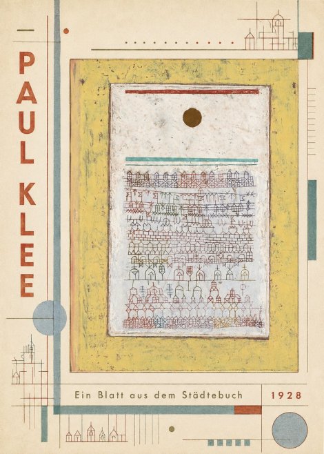 Paul Klee Ein Blatt Aus Dem Städtebuch No4 - Póster