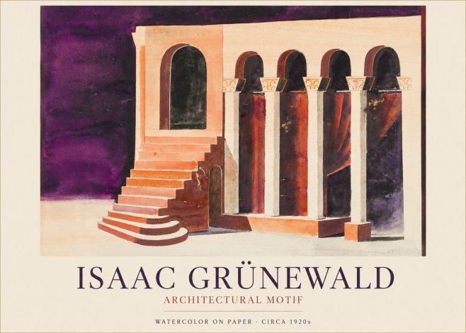 Isaac Grünewald Architectural Motif I No1 - Póster