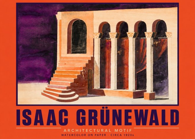 Isaac Grünewald Architectural Motif I No2 - Póster