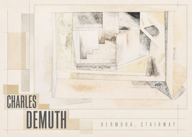 Charles Demuth Bermuda, Stairway No5 - Póster