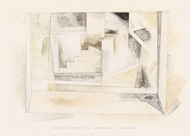 Charles Demuth Bermuda, Stairway No6 - Póster