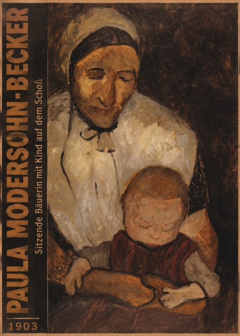 Paula Modersohn-Becker Sitzende Bäuerin Mit Kind Auf Dem Schoß No3 - Póster