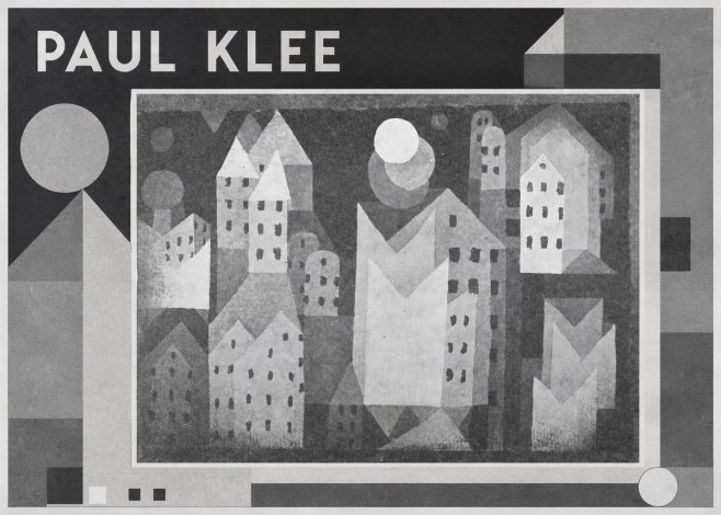 Paul Klee City of Churches No4 - Póster