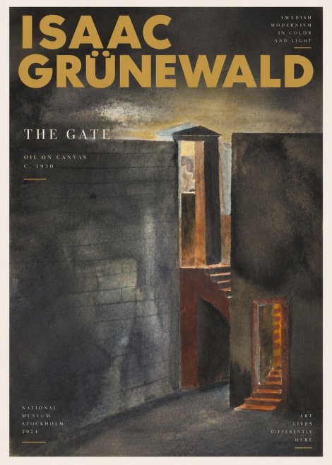 Isaac Grünewald Architectural Fantasy No4 - Póster