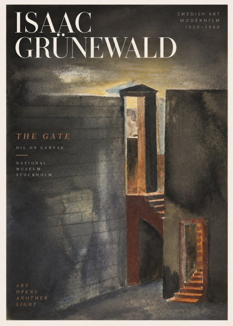 Isaac Grünewald Architectural Fantasy No5 - Póster