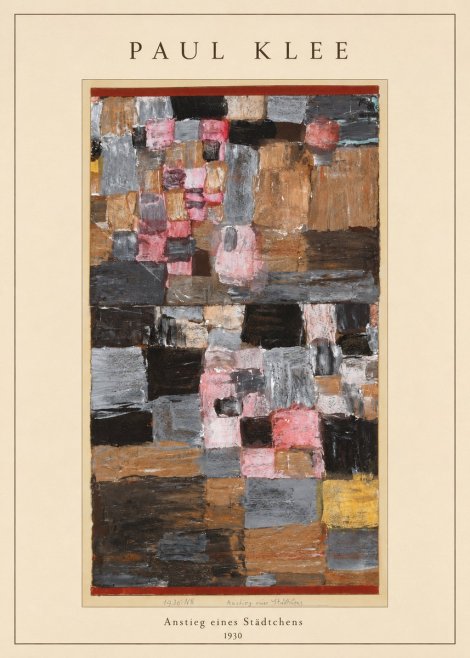 Paul Klee Anstieg Eines Städtchens No4 - Póster