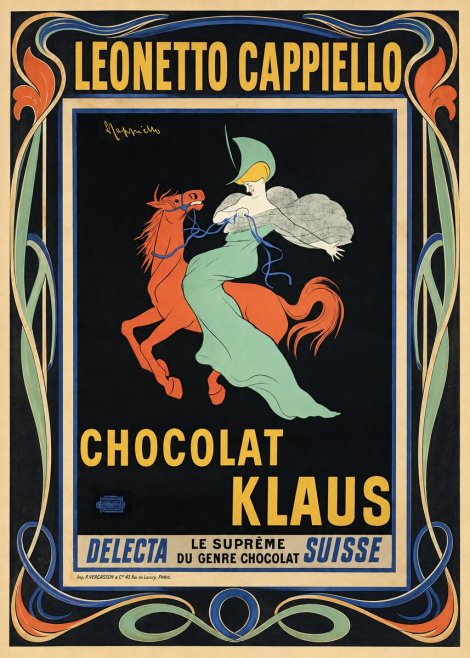 Leonetto Cappiello Chocolat Klaus II No1 - Póster