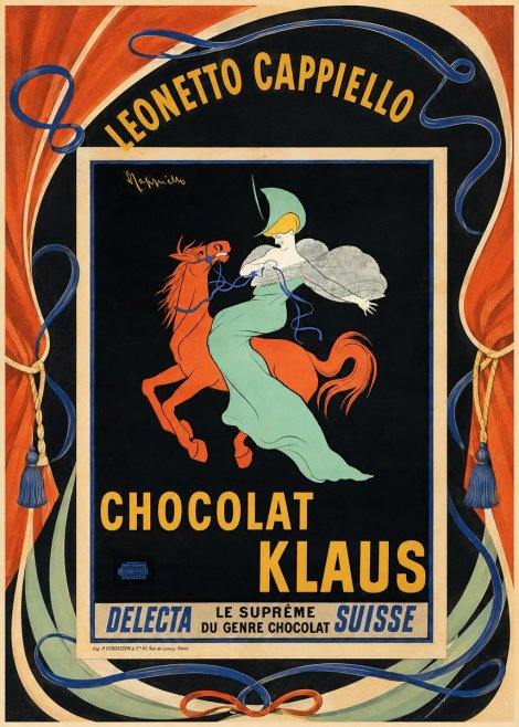 Leonetto Cappiello Chocolat Klaus II No4 - Póster