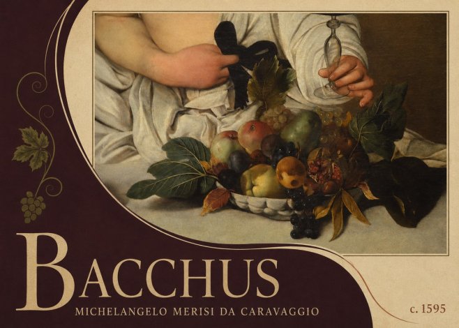 Michelangelo Merisi da Caravaggio Bacchus II No3 - Póster