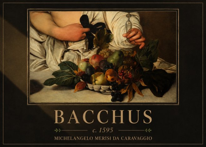 Michelangelo Merisi da Caravaggio Bacchus II No4 - Póster