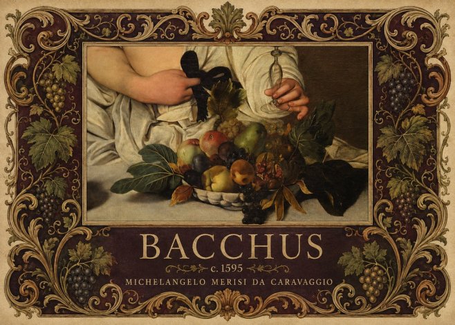 Michelangelo Merisi da Caravaggio Bacchus II No5 - Póster