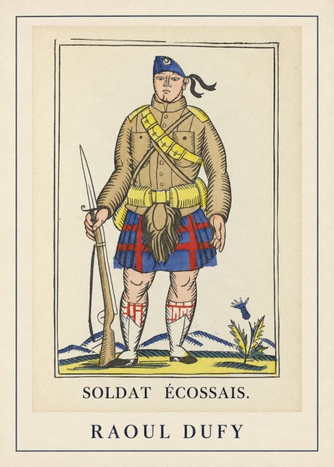 Raoul Dufy Soldat Écossais. No3 - Póster