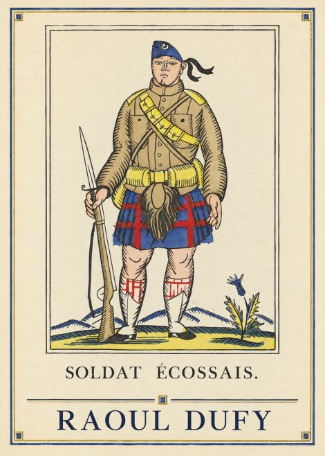 Raoul Dufy Soldat Écossais. No4 - Póster