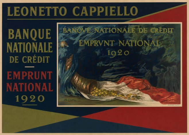 Leonetto Cappiello Banque Nationale De Crédit - Emprunt National 1920 No2 - Póster
