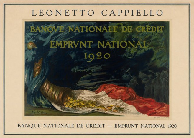 Leonetto Cappiello Banque Nationale De Crédit - Emprunt National 1920 No3 - Póster