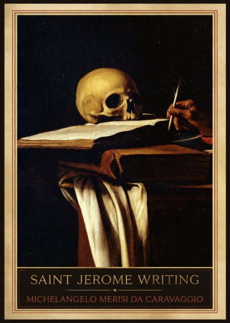 Michelangelo Merisi da Caravaggio Saint Jerome Writing III No1 - Póster