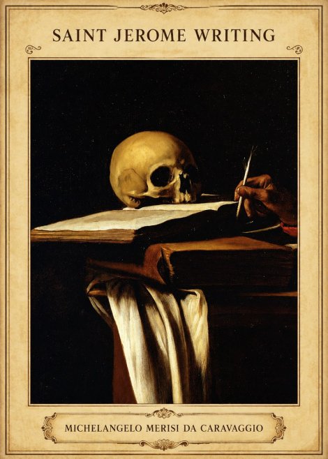 Michelangelo Merisi da Caravaggio Saint Jerome Writing III No5 - Póster