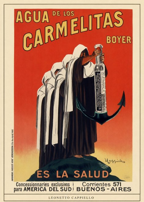 Leonetto Cappiello Agua De Los Carmelitas Boyer No3 - Póster