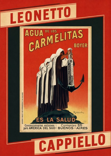 Leonetto Cappiello Agua De Los Carmelitas Boyer No6 - Póster
