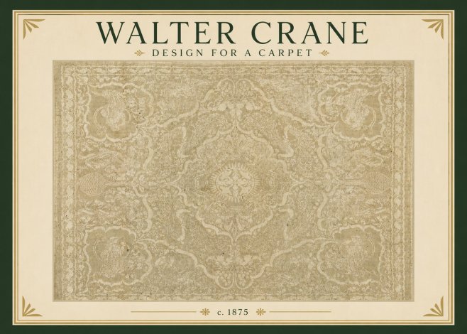 Walter Crane Design for a Carpet No3 - Póster